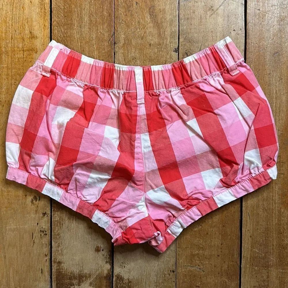 Gymboree Girls size 5T Picnic Plaid Cotton Shorts